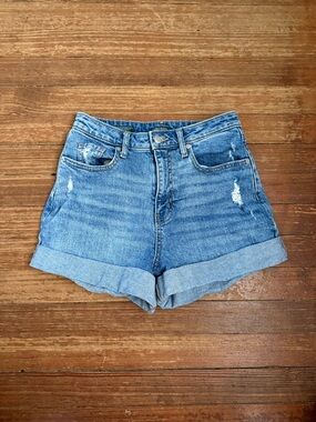 Wild Fable Super High-Rise Rolled Hem Denim Shorts Size 2R
